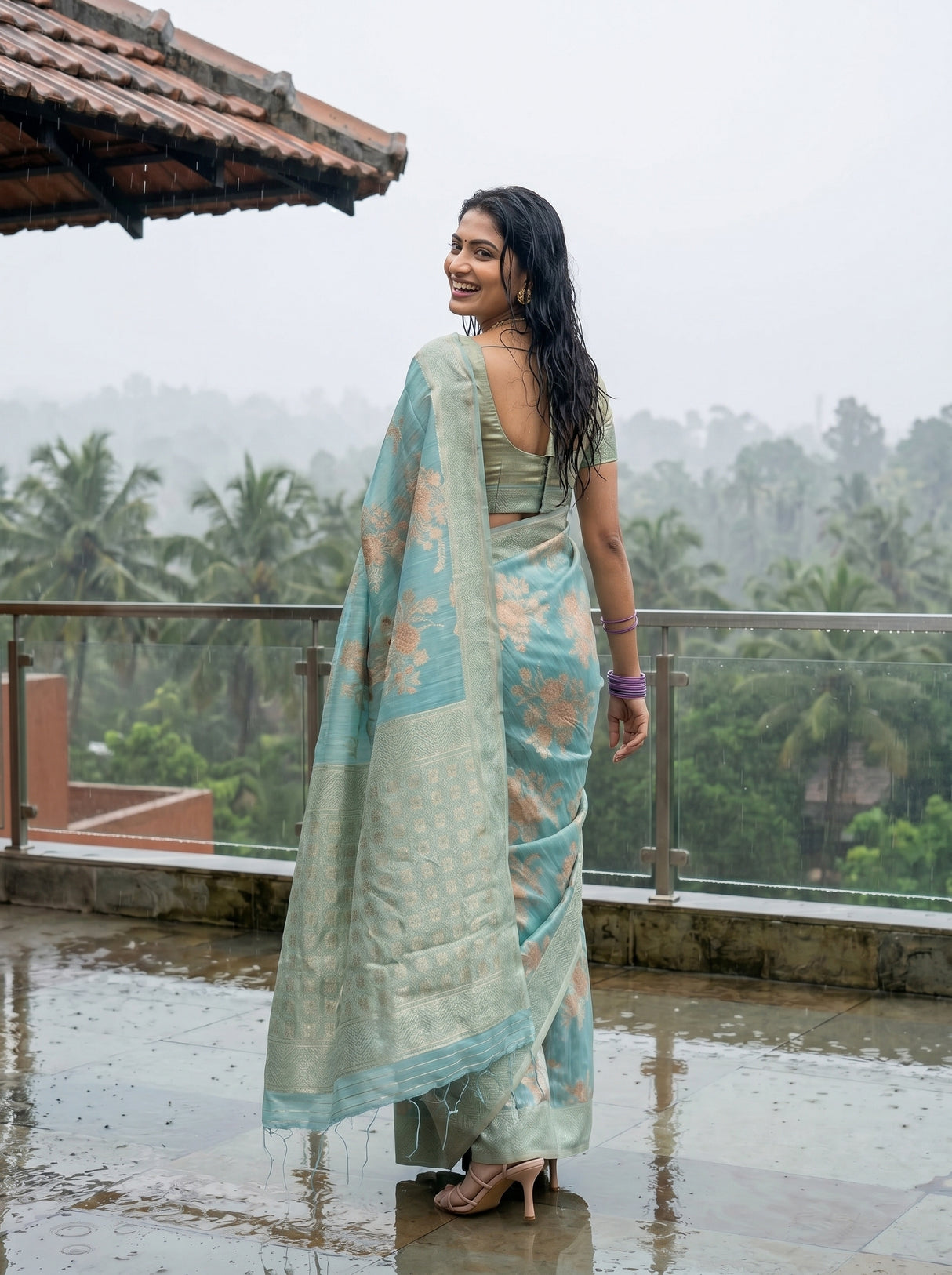 MIMOSA Saree Saree — pose 7 styling detail