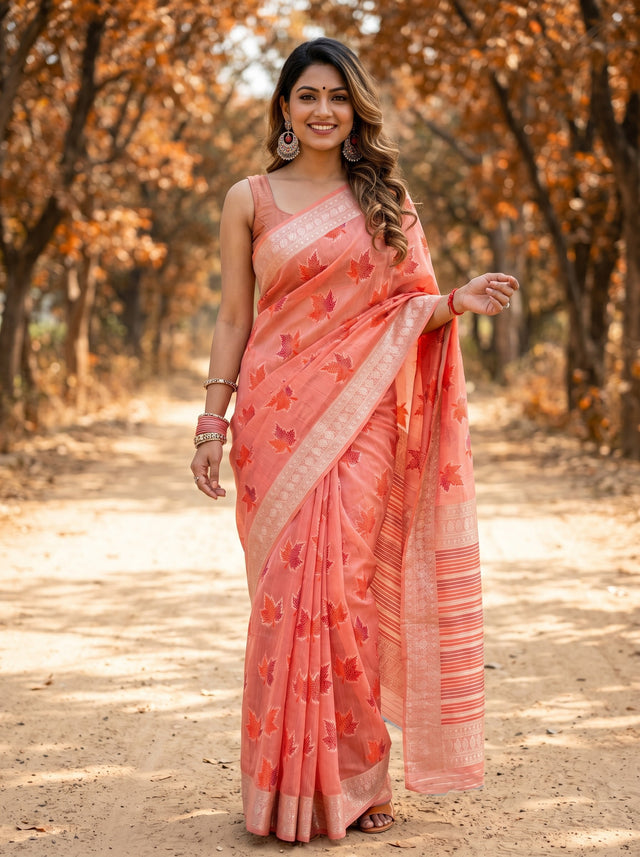 MIMOSA Saree Saree — front view on mannequin