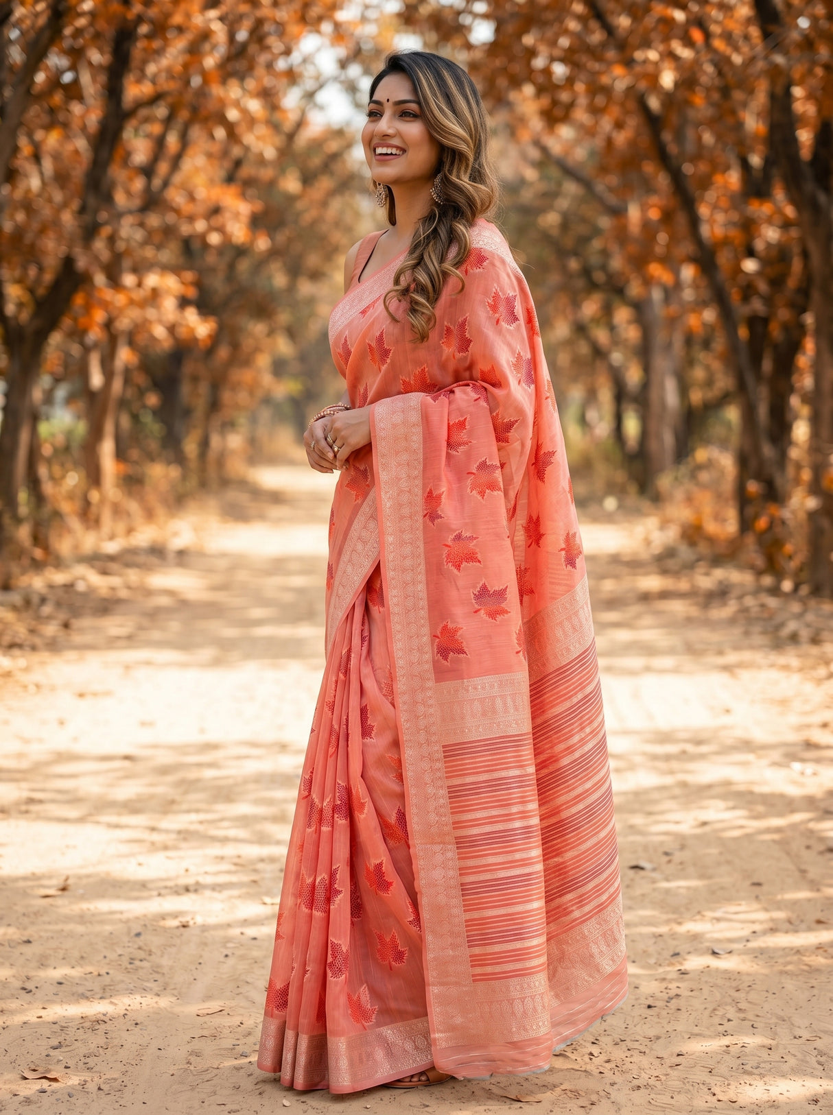 MIMOSA Saree Saree — pose 3 styling detail