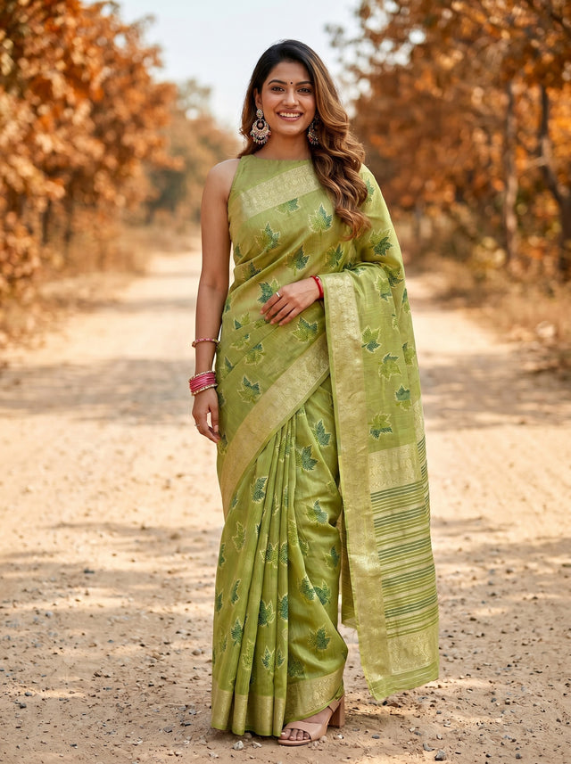 MIMOSA Saree Saree — front view on mannequin