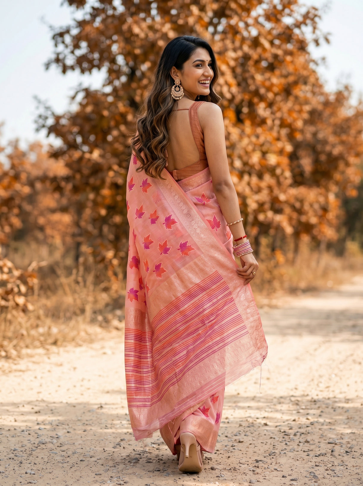 MIMOSA Saree Saree — pose 2 styling detail