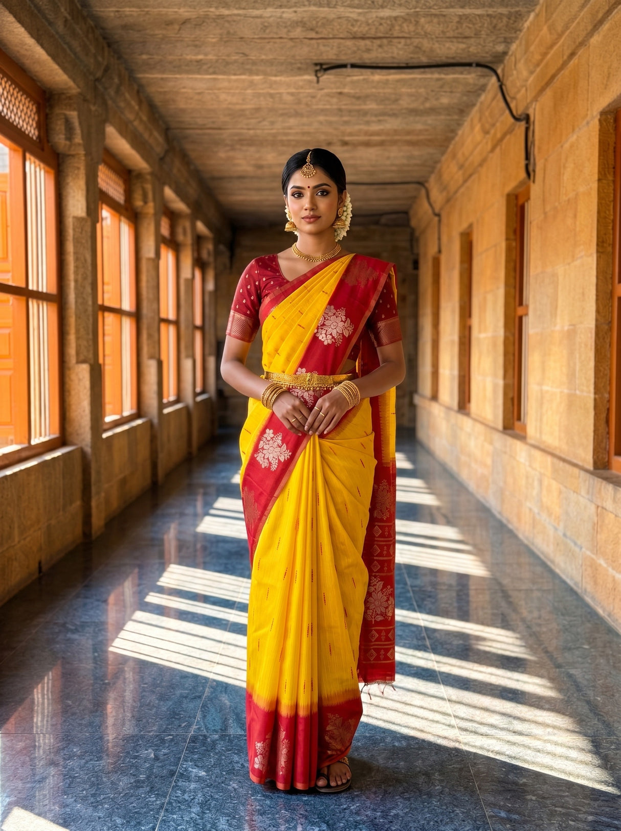 Gold  Saree