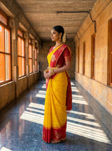 MIMOSA Gold Saree Saree — pose 3 styling detail