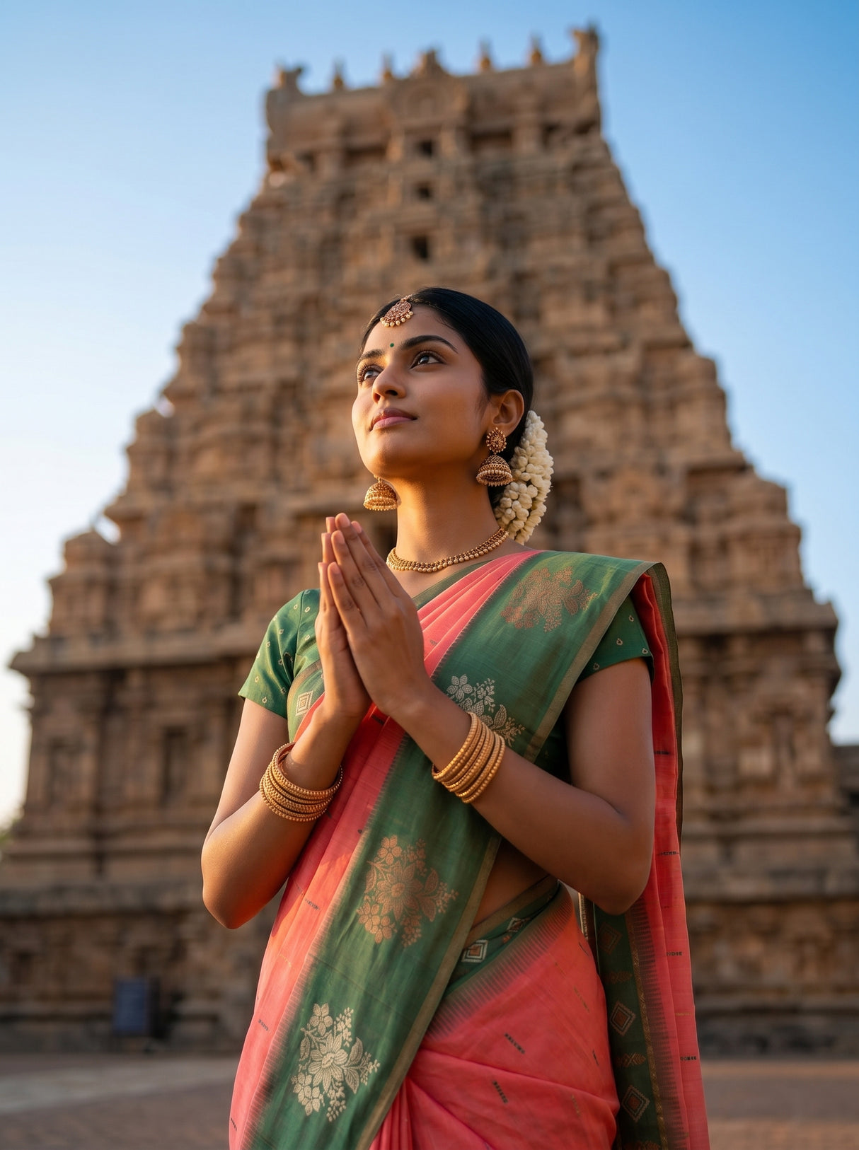 MIMOSA Gajari Saree Saree — pose 10 styling detail