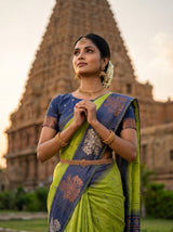 MIMOSA Olive Saree Saree — pose 10 styling detail