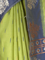 MIMOSA Olive Saree Saree — fleets shot full lifestyle