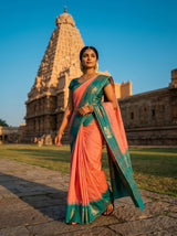 MIMOSA Pink Saree Saree — pose 6 styling detail