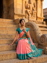 MIMOSA Pink Saree Saree — pose 8 styling detail
