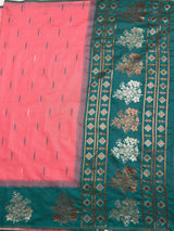 MIMOSA Pink Saree Saree — pallu and zari work detail