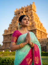 MIMOSA Rama Saree Saree — pose 10 styling detail