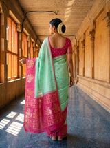 MIMOSA Rama Saree Saree — pose 2 styling detail