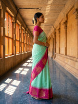 MIMOSA Rama Saree Saree — pose 3 styling detail