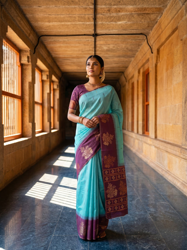 Sapphire  Saree