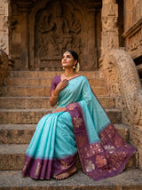 MIMOSA Sapphire Saree Saree — pose 8 styling detail