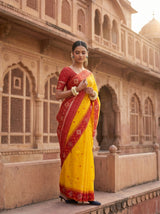 MIMOSA Gold Saree Saree — pose 5 styling detail