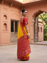 MIMOSA Gold Saree Saree — pose 7 styling detail