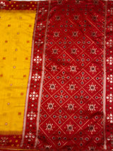 MIMOSA Gold Saree Saree — pallu and zari work detail