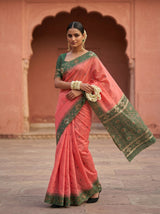 MIMOSA Gajari Saree Saree — pose 6 styling detail