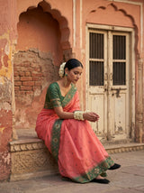 MIMOSA Gajari Saree Saree — pose 8 styling detail
