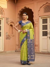 MIMOSA Olive Saree Saree — pose 4 styling detail