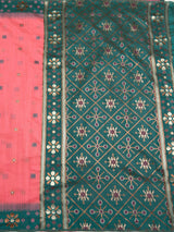 MIMOSA Pink Saree Saree — pallu and zari work detail