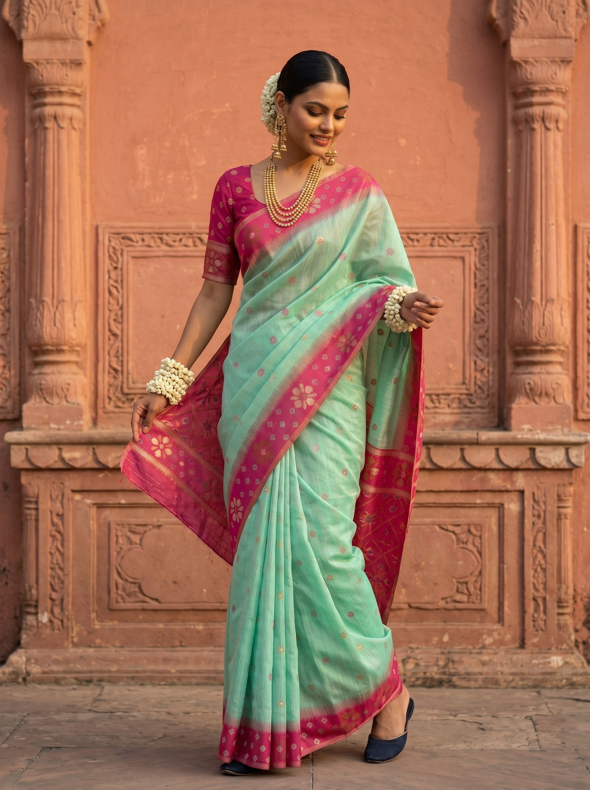 MIMOSA Rama Saree Saree — pose 9 styling detail