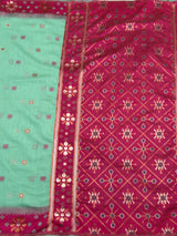 MIMOSA Rama Saree Saree — pallu and zari work detail