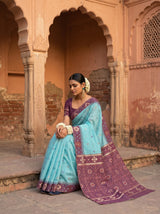 MIMOSA Sapphire Saree Saree — pose 8 styling detail