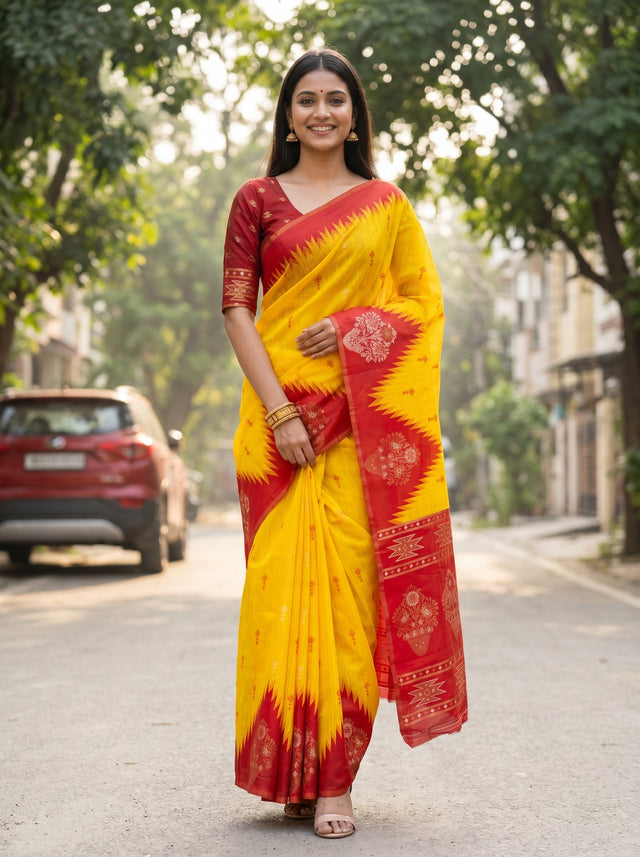 MIMOSA Saree Saree — front view on mannequin