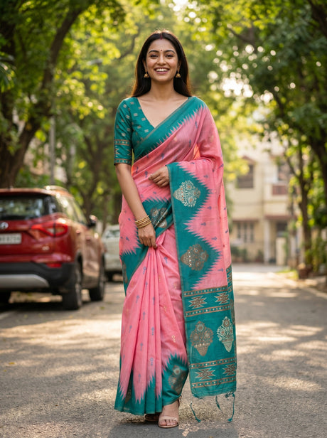 MIMOSA Saree Saree — front view on mannequin