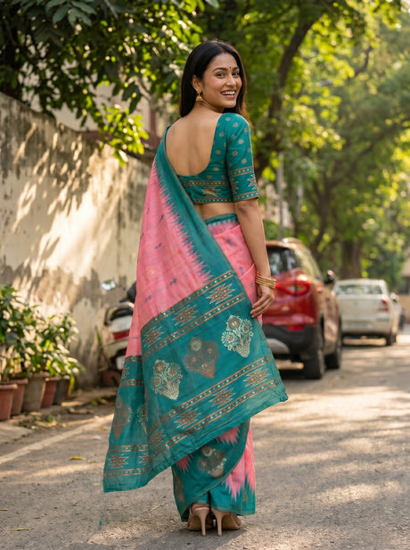 MIMOSA Saree Saree — pose 2 styling detail