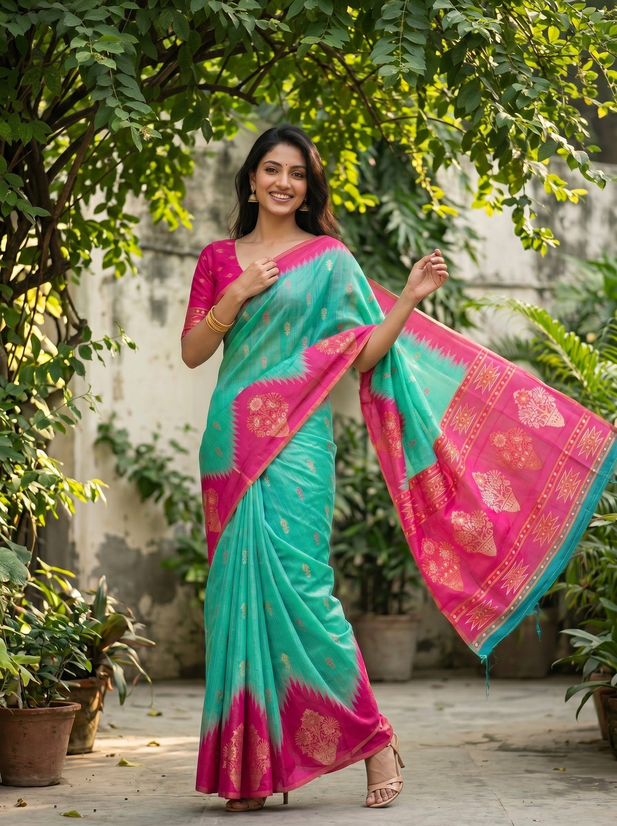 MIMOSA Saree Saree — pose 5 styling detail