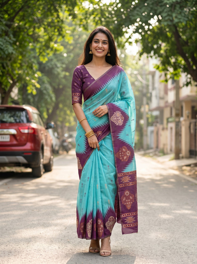 MIMOSA Saree Saree — front view on mannequin