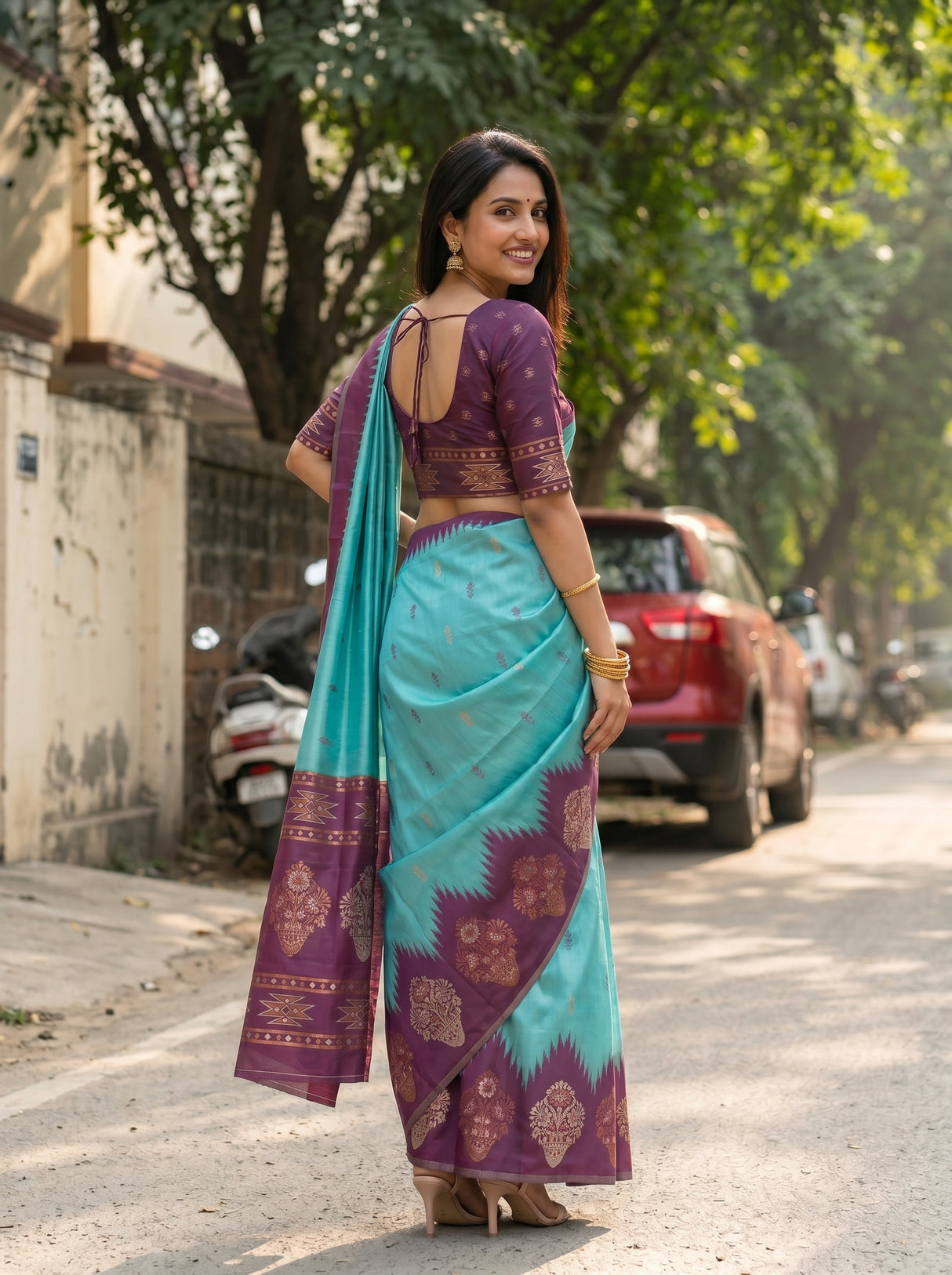 MIMOSA Saree Saree — pose 7 styling detail
