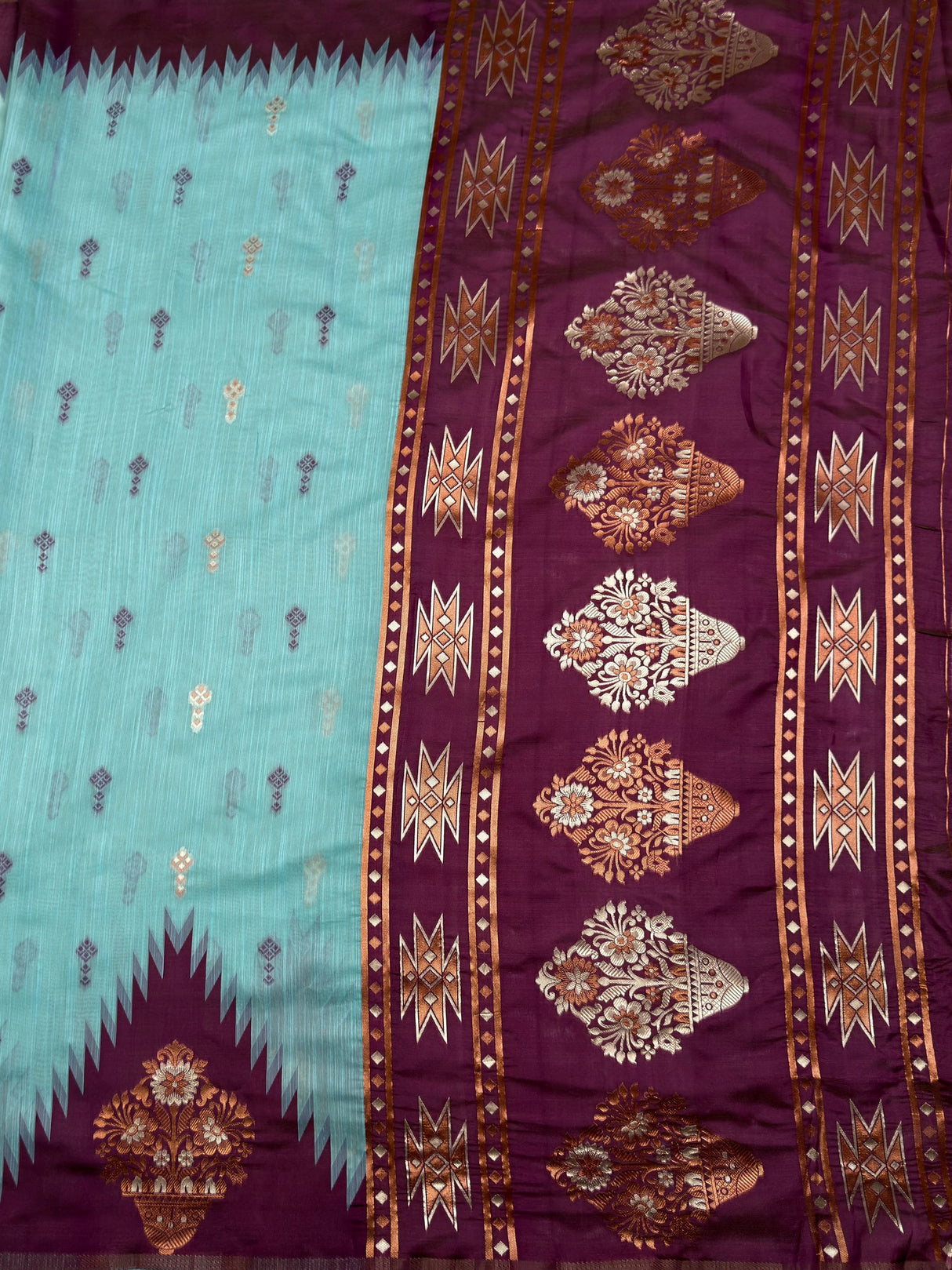 MIMOSA Saree Saree — pallu and zari work detail