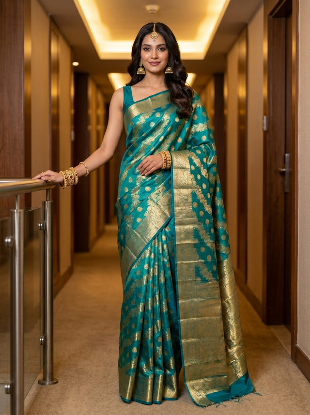 MIMOSA Saree Saree — front view on mannequin