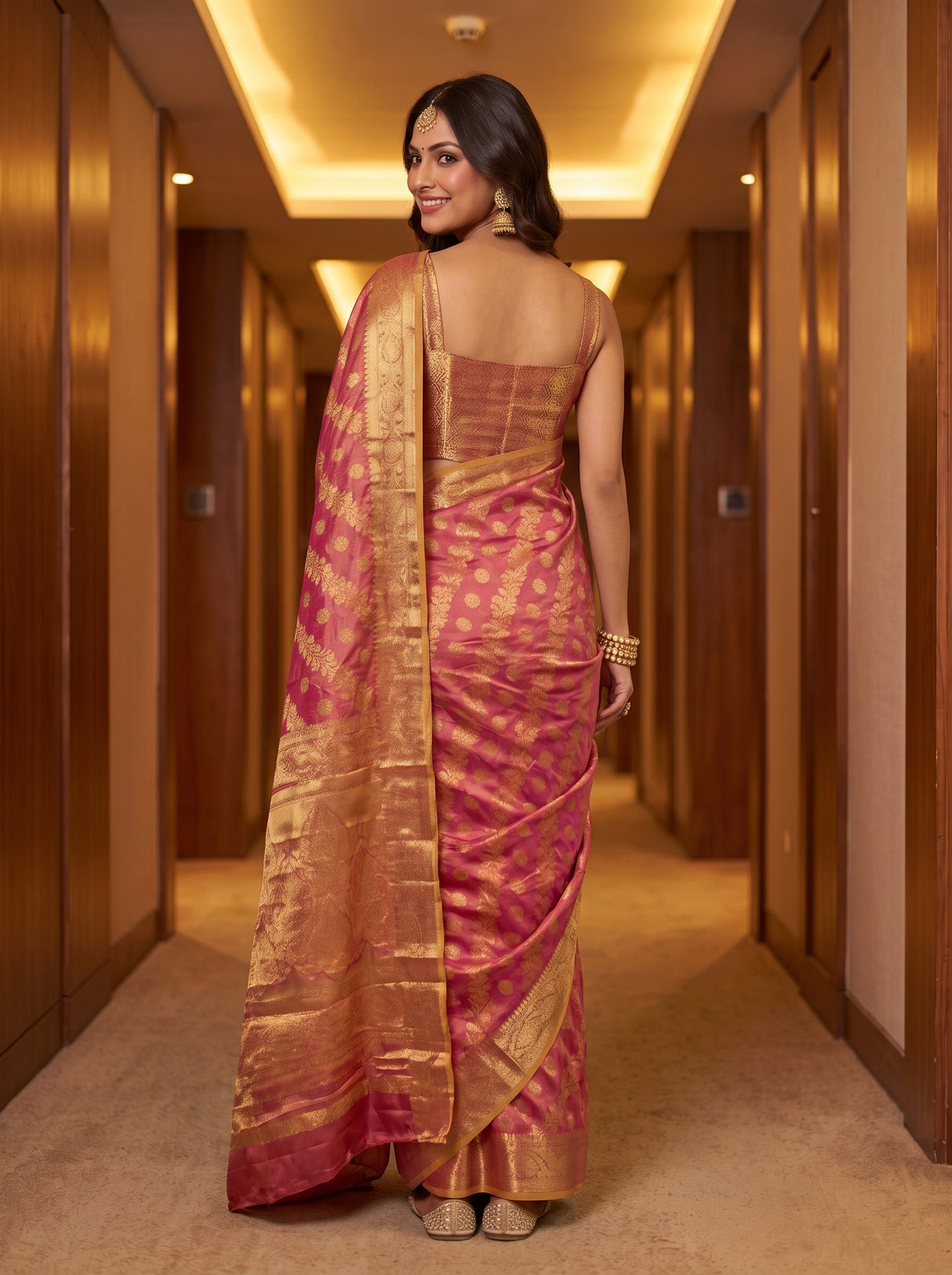 MIMOSA Saree Saree — pose 2 styling detail