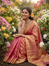 MIMOSA Rani Banarasi Saree — pose 8 styling detail
