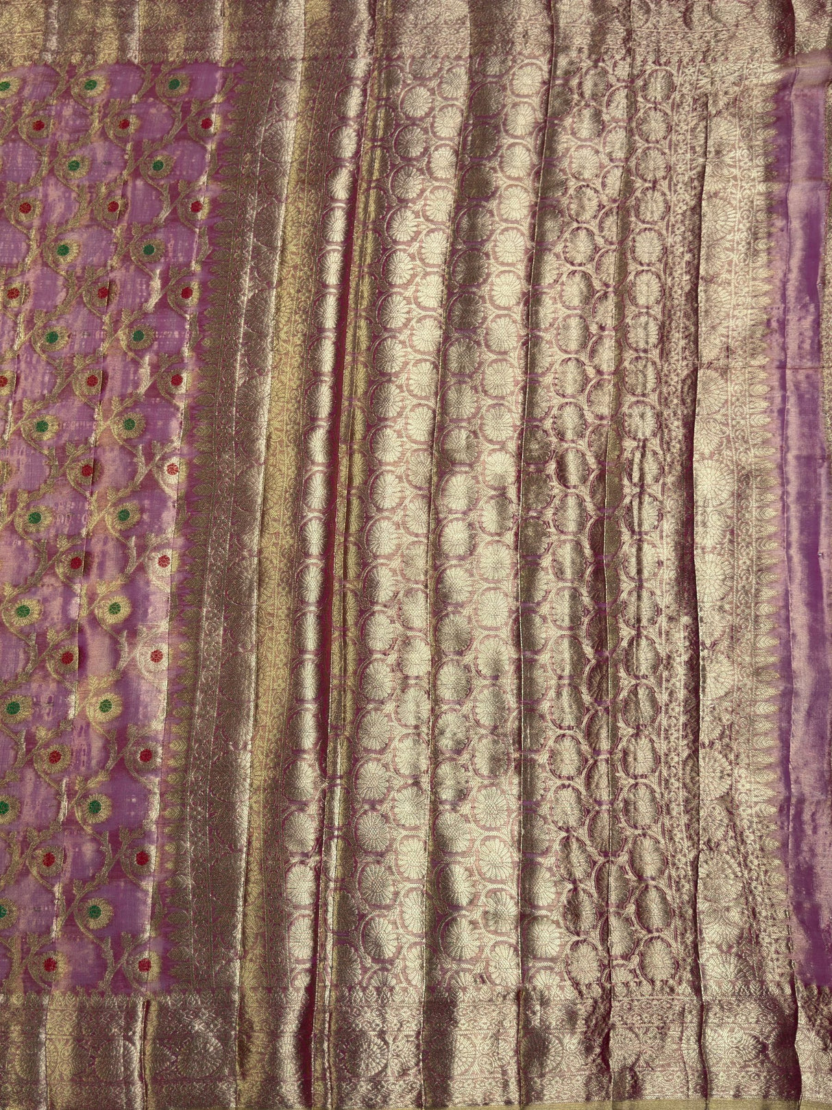 MIMOSA Rani Banarasi Saree — pallu and zari work detail