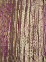 MIMOSA Rani Banarasi Saree — pallu and zari work detail