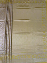 MIMOSA Mustard Kanjivaram Art Silk Saree — pallu and zari work detail