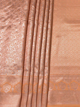 MIMOSA Peach Kanjivaram Art Silk Saree — fleets shot full lifestyle