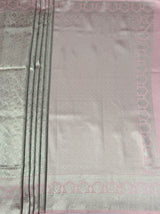 MIMOSA Pink Kanjivaram Art Silk Saree — pallu and zari work detail