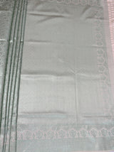 MIMOSA Pista Kanjivaram Art Silk Saree — pallu and zari work detail