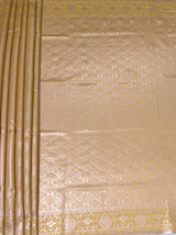 MIMOSA Mustard Kanjivaram Art Silk Saree — pallu and zari work detail