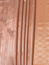MIMOSA Peach Kanjivaram Art Silk Saree — fleets shot full lifestyle