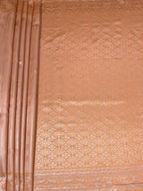 MIMOSA Peach Kanjivaram Art Silk Saree — pallu and zari work detail