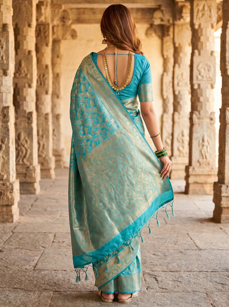 MIMOSA Ananda Saree Saree — pose 2 styling detail