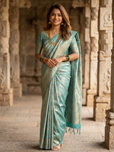 MIMOSA Ananda Saree Saree — pose 5 styling detail