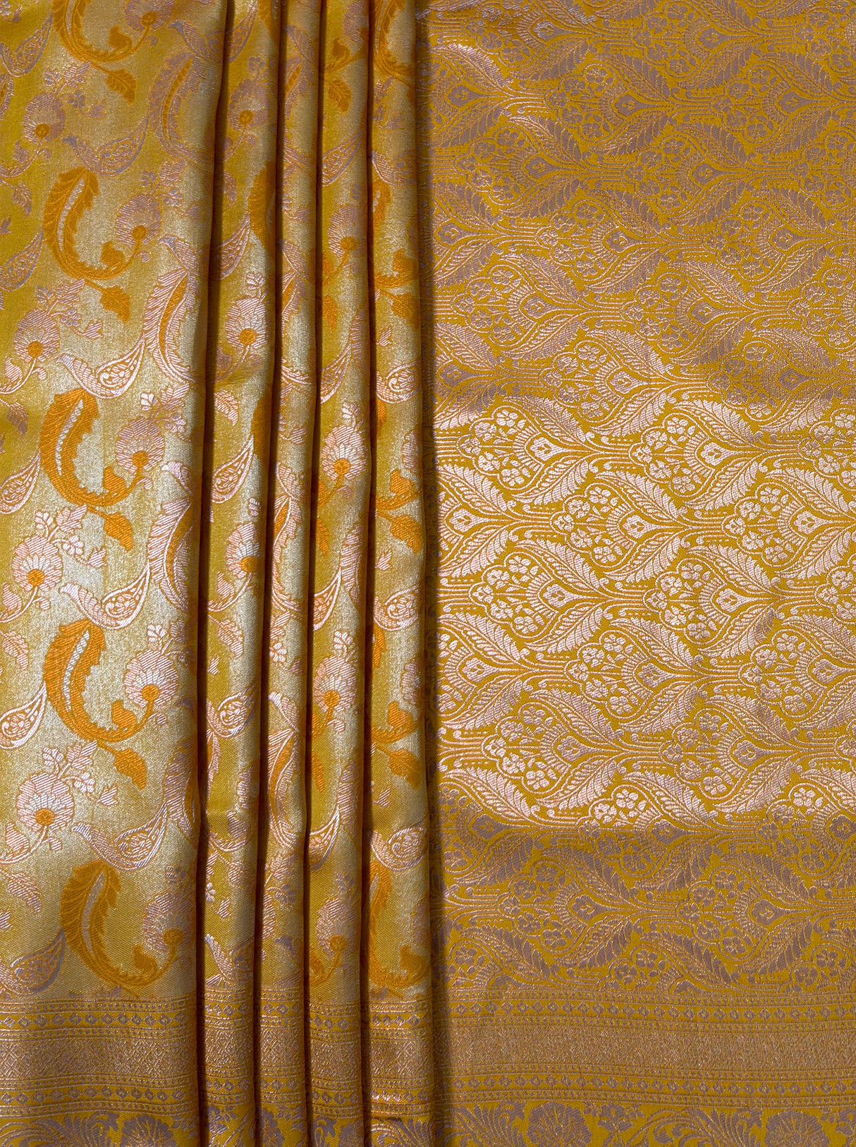 MIMOSA Mustard Saree Saree — fleets shot full lifestyle